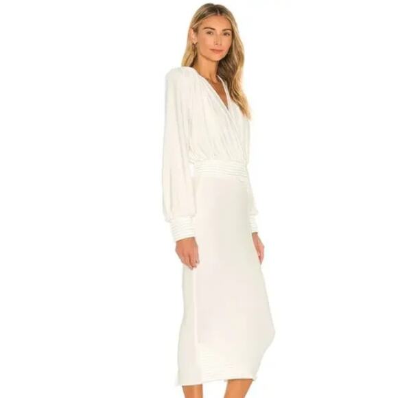 Zhivago Lover Man Midi Dress in White Size 2 U.S. / 6 U.K. - Picture 1 of 5